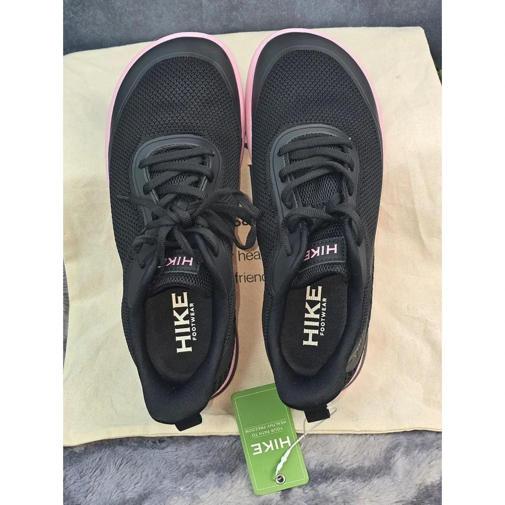 NWT Hike Footwear Wave Sneakers Black Pink Barefoot Minimalist EU 37/ W 6.5